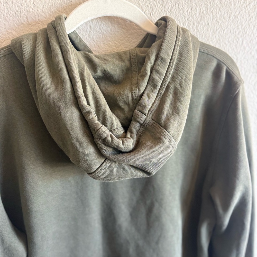 Nike Olive Green Solo Swoosh Hoodie - Loungewear Athleisure Athletic Size L - Picture 7 of 8